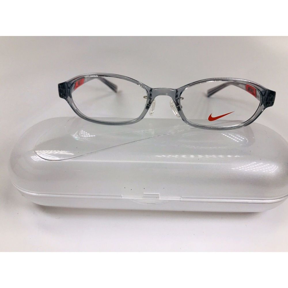 New KIDS NIKE 5008AF 032 Grey & Red Eyeglasses 47mm with Nike Case - Picture 2 of 12